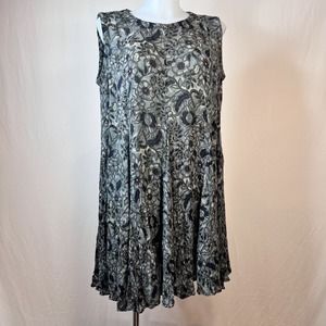 All that Jazz Black and Gray Floral Dress